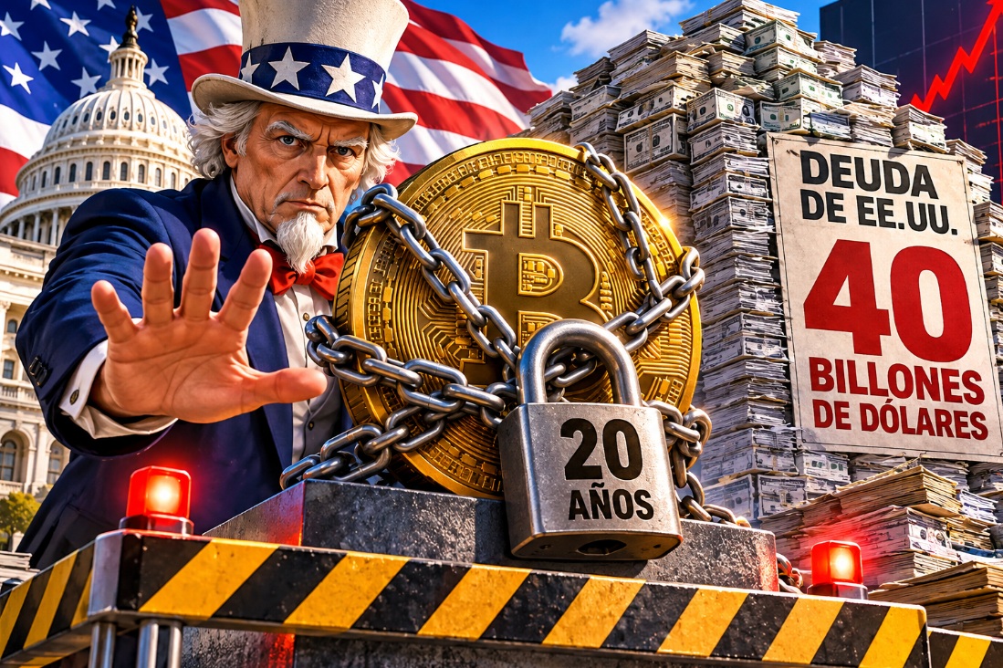 Blockieren die USA Bitcoin für 20 Jahre angesichts einer Verschuldung von über 40'000'000'000'000 Dollar?