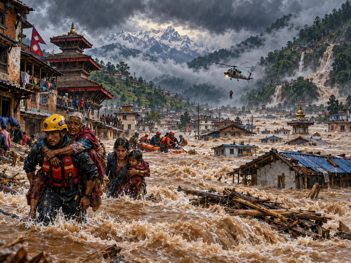 Überschwemmungen in Nepal: 903 Tote und 4'247 Vermisste. Cold Wallets sind wahrscheinlich unwiederbringlich verloren